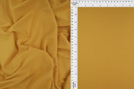 1 Yard 4x2 Rib Solid Knit Fabric, 52/54'' Wide Polyester Rayon Spandex Blend