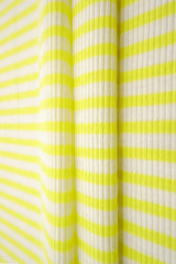 1 Yard Ribbed Horizontal Stripe Y/D Fabric 180 GSM Poly Rayon Spandex Blend 52/54" Width