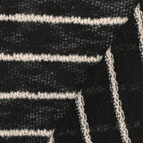1 Yard Soft Black Taupe Striped Texture Stretch Jersey Knit Fabric Apparel 56 Inches Width