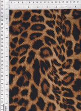 1 Yard French Terry Animal Print Knit Fabric 200 GSM, 58/60'' Wide Polyester Rayon Spandex Blend