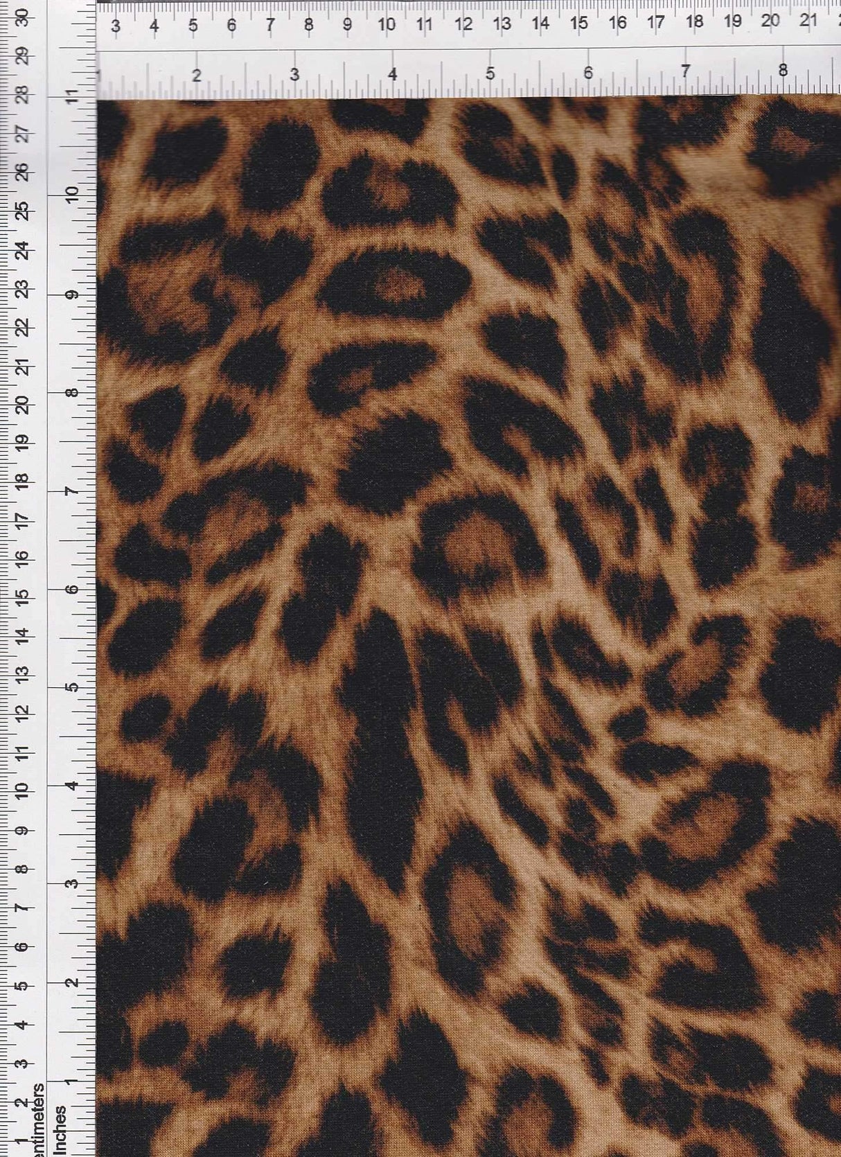 1 Yard French Terry Animal Print Knit Fabric, 58/60? Wide Polyester Rayon Spandex Blend