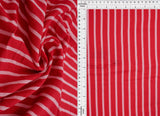 1 Yard Rayon Crepon Wash Vertical Stripe Yarn Dyed Woven Fabric Lightweight 51/52" Width