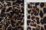 1 Yard French Terry Animal Print Knit Fabric, 58/60? Wide Poly Rayon Blend