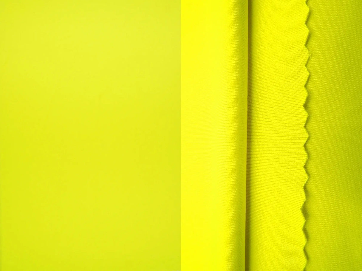 1 Yard Solid Activewear Stretch Knit Fabric 240 GSM, 58/60'' Wide Polyester Spandex Blend