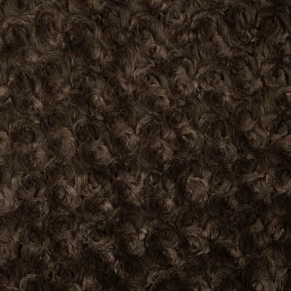 Swirl Rosebud Faux Fur 1 Yard Fabric 100% Polyester, 60″ Wide, 450 GSM Ultra Soft Plush Material