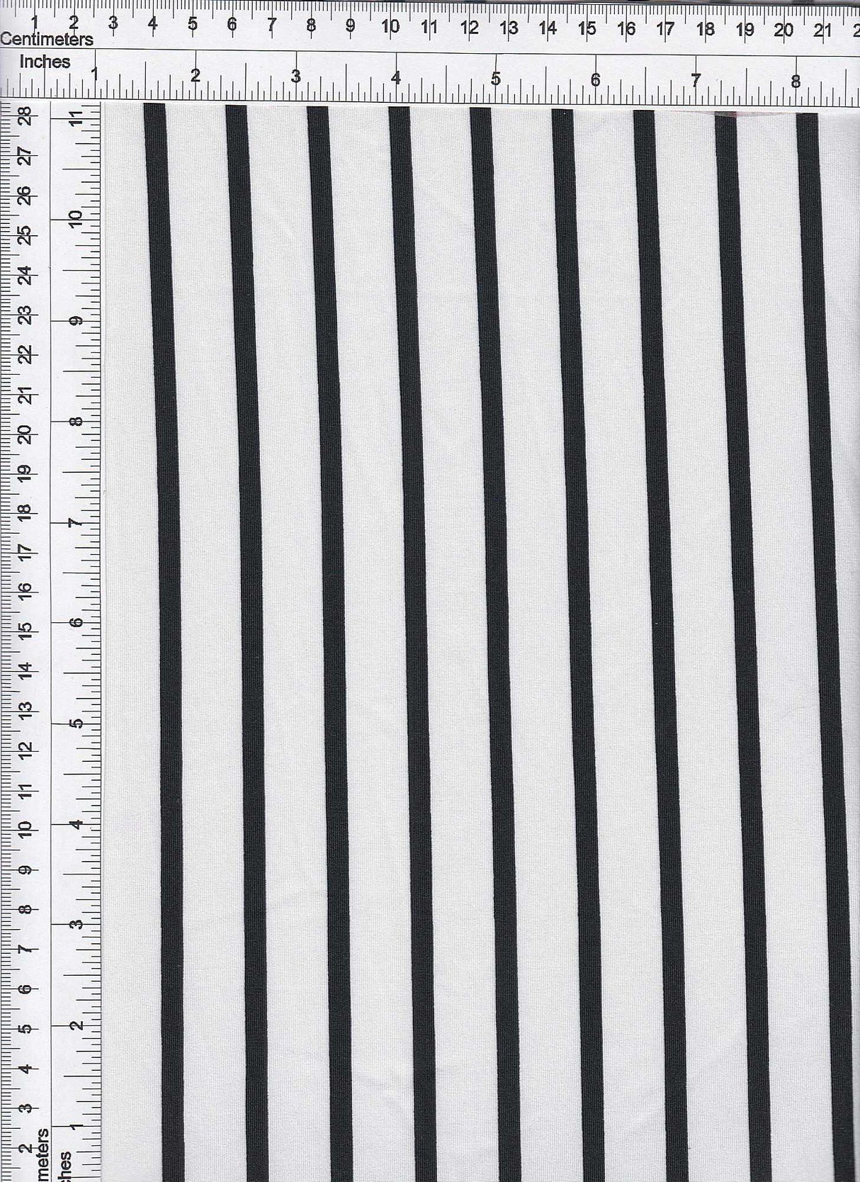1 Yard DTY Vertical Stripe Knit Fabric, 58/60'' Wide Polyester Spandex Blend
