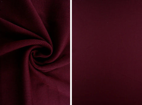 1 Yard Rib 2x1 Solid Knit Fabric, 54/56? Wide Polyester Spandex Blend