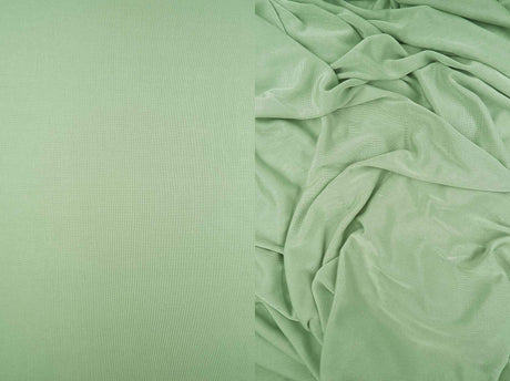 1 Yard Slinky Rib Knit Fabric 1x1 Solid Polyester Spandex Stretch 52/54 Inches