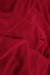 1 Yard Slinky Rib Knit Fabric 1x1 Solid Polyester Spandex Stretch 52/54 Inches