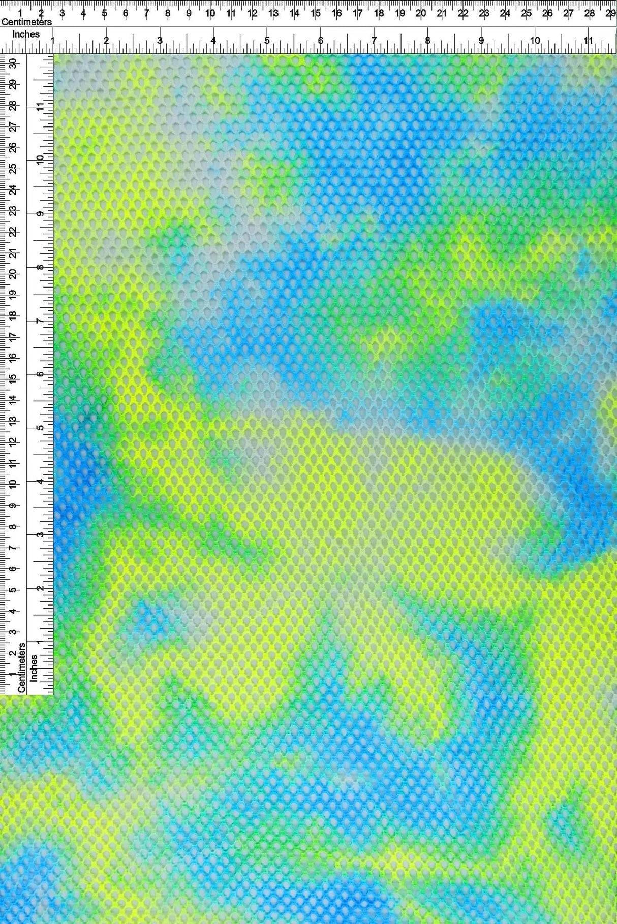 1 Yard Fishnet Tie Dye Mesh Fabric, 58/59'' Wide Polyester Spandex Blend