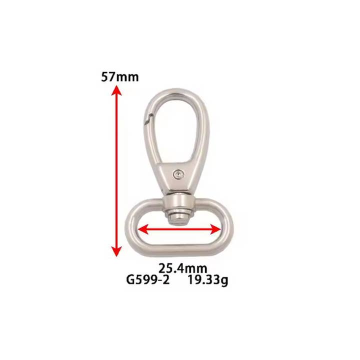 Swivel Eye Snap Hook for Bags & Handbag Accessories
