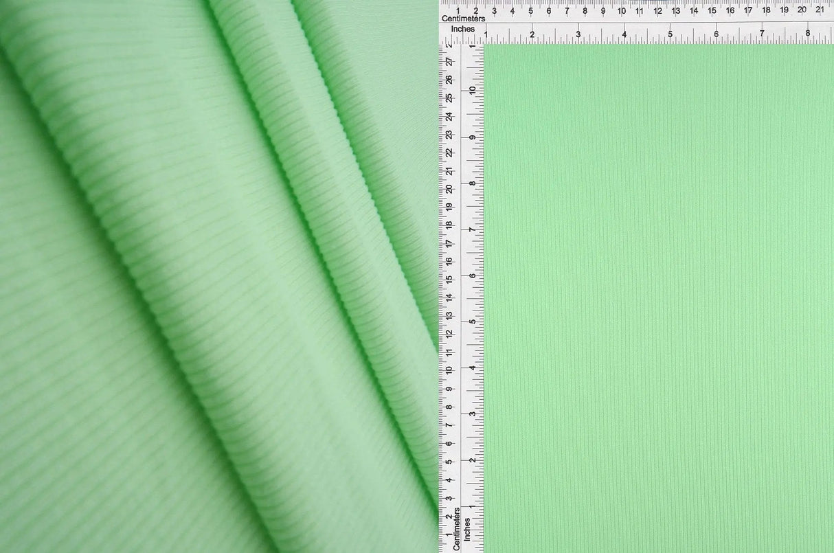 2×1 Yummy Solid Rib Knit Fabric Soft Stretch Polyester Spandex 58/60'' Width