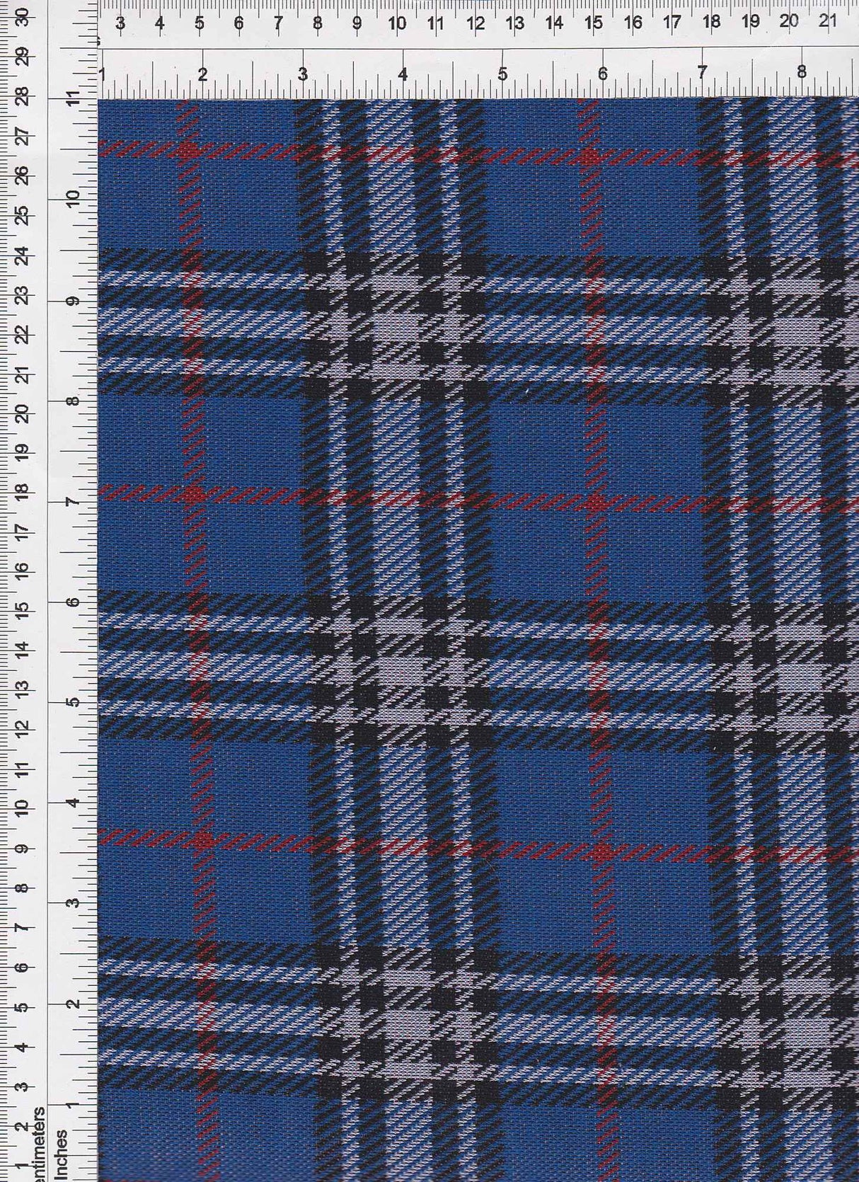 1 Yard Knit Jacquard Plaid Fabric 240 GSM, 58/60'' Wide Polyester Spandex Blend