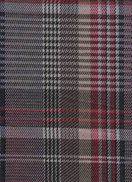 1 Yard Yarn Dyed Jacquard Plaid Knit Fabric 230 GSM, 58/60? Wide Poly Rayon Spandex Blend