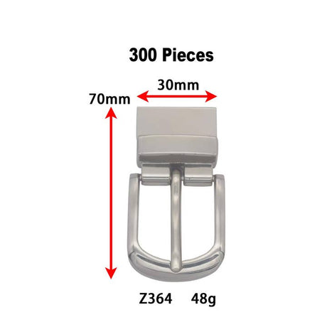 Men’s Reversible Pin Belt Buckle for Leather Belts