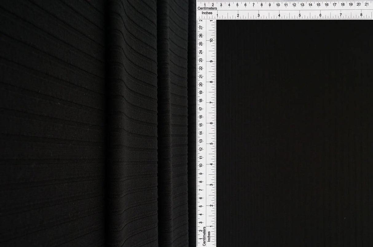 1 Yard 8x3 Yummy Rib Solid Knit Fabric 170 GSM, 58/60? Wide Polyester Spandex Blend