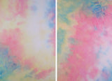 1 Yard DTY Brushed Real Tie Dye Stretch Knit Fabric 58 Inch Wide