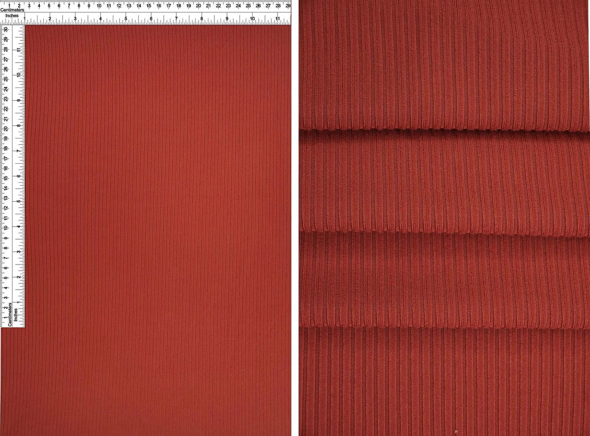 1 Yard 4x2 Yummy Rib Knit Fabric 170 GSM, 58/60'' Wide Polyester Spandex Blend
