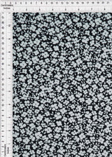 1 Yard Ditsy Floral DTY Brushed Knit Fabric Soft Stretch Polyester Spandex 58/60 Inches Wide