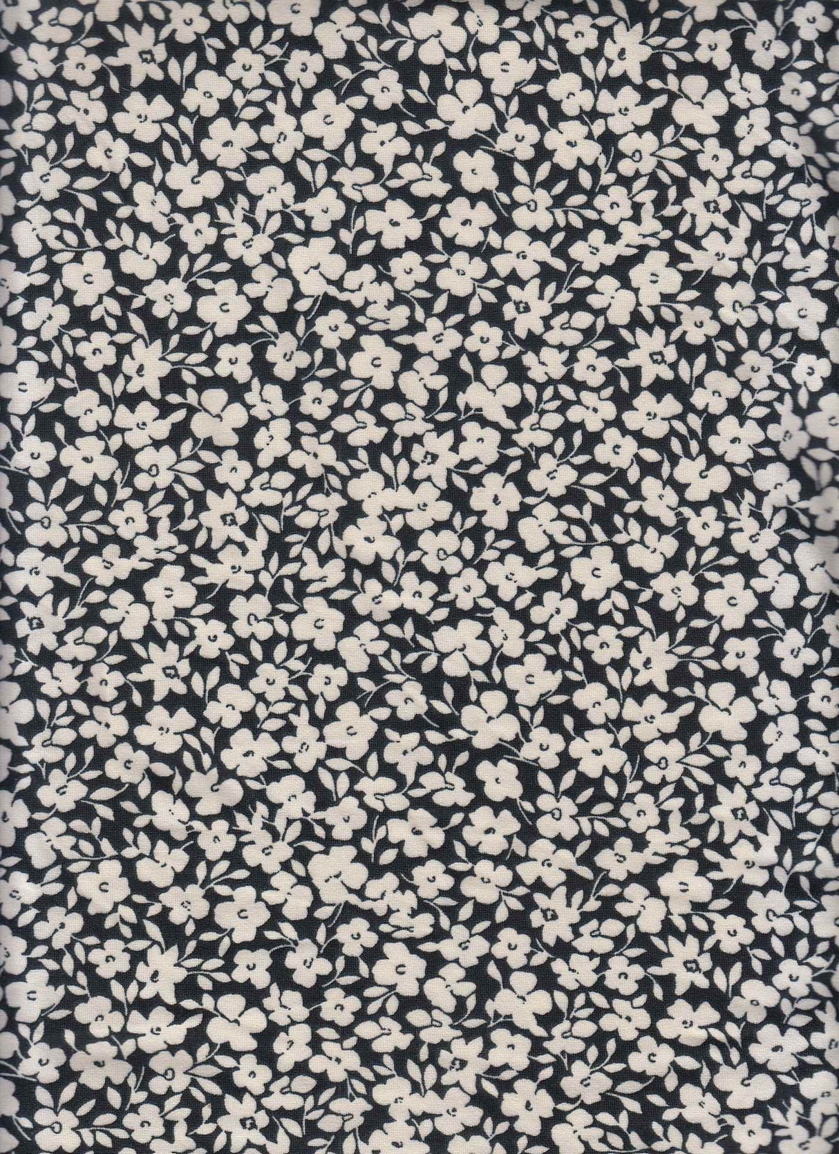 1 Yard DTY Brushed Floral Print Knit Fabric, 58/60'' Wide Polyester Spandex Blend