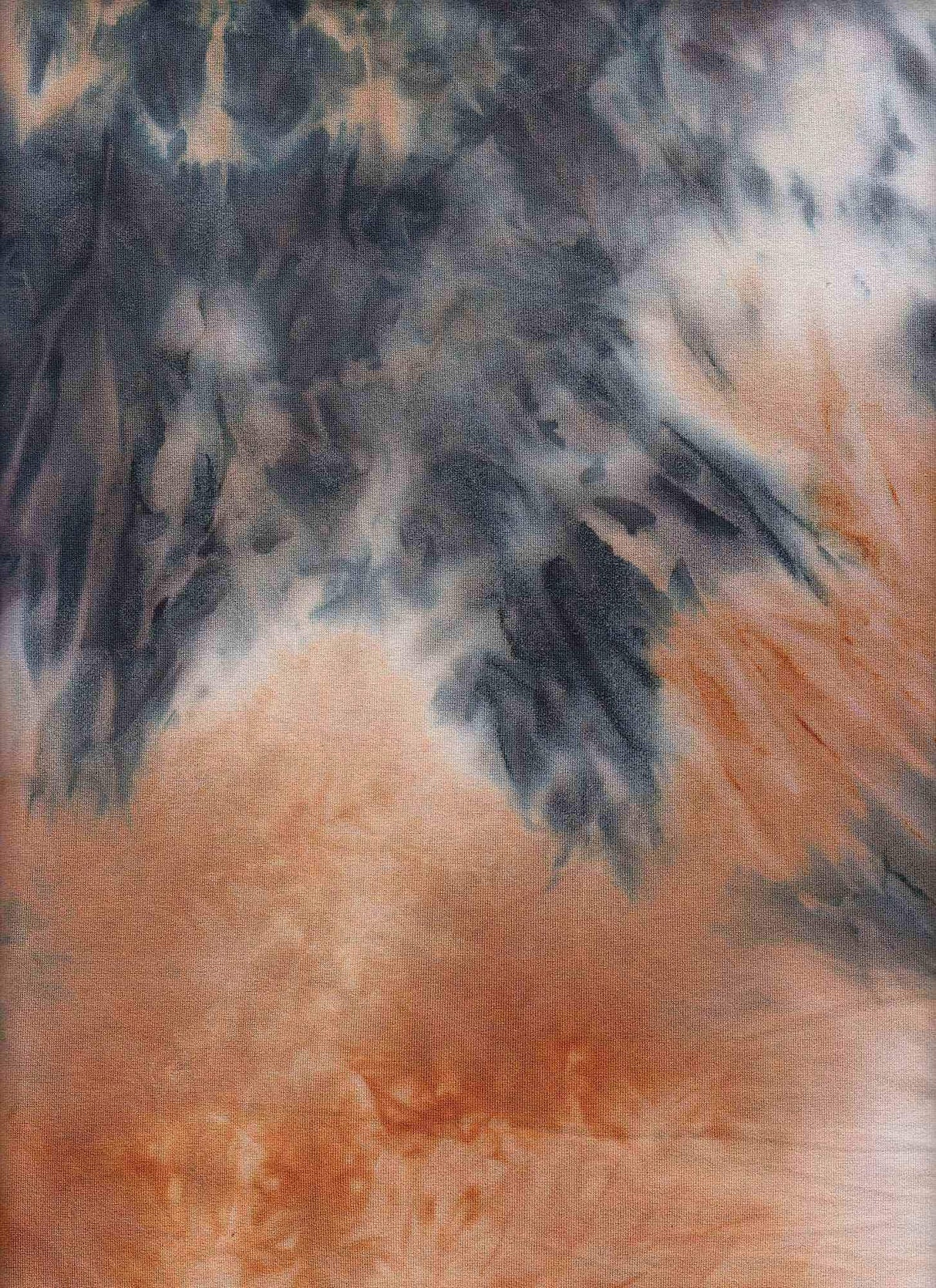 1 Yard Brushed DTY Tie-Dye Knit Fabric 170 GSM, 58/60'' Wide Polyester Spandex Blend