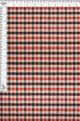 1 Yard Plaid Double Knit Jacquard Fabric Stretch Polyester Rayon Spandex 58/60 Inches Wide