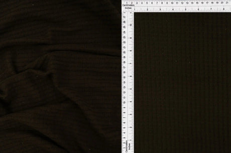 1 Yard Waffle Brushed Solid Fabric, 58/60? Wide Polyester Rayon Spandex Blend