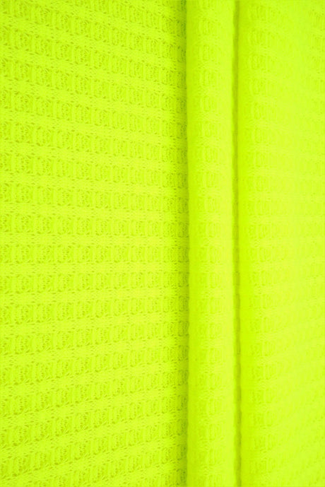 1 Yard Waffle Solid Knit Fabric, 58/60'' Wide Polyester Rayon Spandex Blend