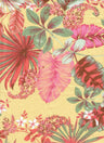 Brushed Tropical Leaf Print Knit Fabric Soft Stretch Polyester Spandex 58/60” Wide