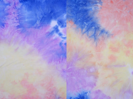 1 Yard DTY Brushed Real Tie Dye Stretch Knit Fabric 58 Inch Wide