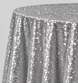 Glitz Sequin Tablecloth 90 Inch Round Durable Polyester Party