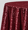 Glitz Sequin Round Tablecloth 90 Inch Sparkle Polyester Cover