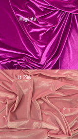 Pink Stretch Velvet Fabric - Pink, 58"-60" Wide