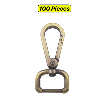 Zinc Alloy Spring Snap Hook for Bags & Keychains