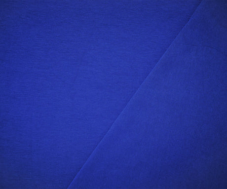 1 Yard Cobalt Blue Organic Cotton Stretch Jersey Knit Fabric Soft Matte Apparel Material 63 Inches Width