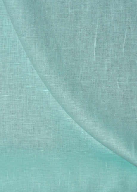 1 Yard Aqua Pure Linen Fabric, Washed Softened Midweight 5.5 oz 58 Inches Wide