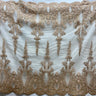 1 Yard Timeless White Corded Bridal Lace Fabric 54 inch Width