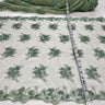 1 Yard Beaded Double Sided 3D Floral Lace Trimming 100% Polyester Net Mesh 21" Wide