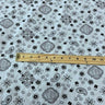1 Yard Bandana Print Poly Cotton Fabric Durable Lightweight Apparel Material width