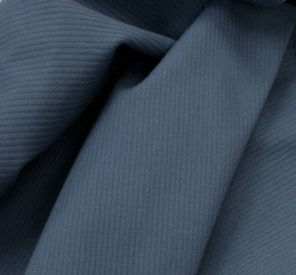 1 Yard Bedford Corduroy Slate Blue Fabric, 49/50? Wide Cotton Spandex Blend