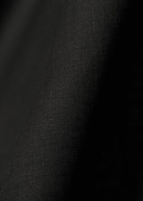 1 Yard Softened Black Linen Fabric Lightweight Solid 58 Inches Wide for Apparel and Home Décor