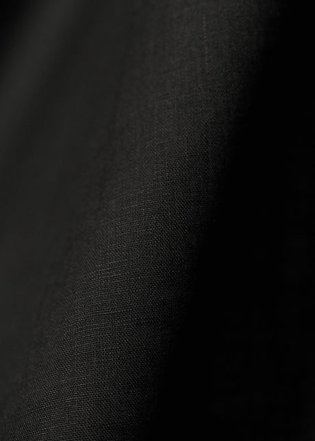 1 Yard Softened Black Linen Fabric Lightweight Solid 58 Inches Wide for Apparel and Home Décor