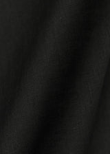 1 Yard Softened Black Linen Fabric Lightweight Solid 58 Inches Wide for Apparel and Home Décor