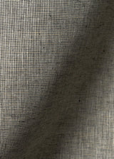 1 Yard Exceptional Irish Pure Linen Black Tweed Stripe Fabric 62"/60" Width