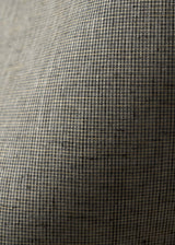 1 Yard Exceptional Irish Pure Linen Black Tweed Stripe Fabric 62"/60" Width