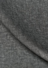 1 Yard Black or Off White 2 Tone Melange Linen Fabric Lightweight Flat Weave 58 Inches Wide