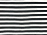 1 Yard ITY Knit Stripe Print Fabric for Fashion and Decor 60 Inches Wide