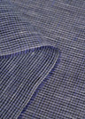 1 Yard Irish Pure Linen Blue Tweed Stripe Fabric 62"/60" Width