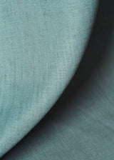 1 Yard Bluestone Pure Linen Fabric, Flat Midweight 5.5 oz 54 Inches Wide