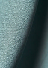 1 Yard Bluestone Pure Linen Fabric, Flat Midweight 5.5 oz 54 Inches Wide